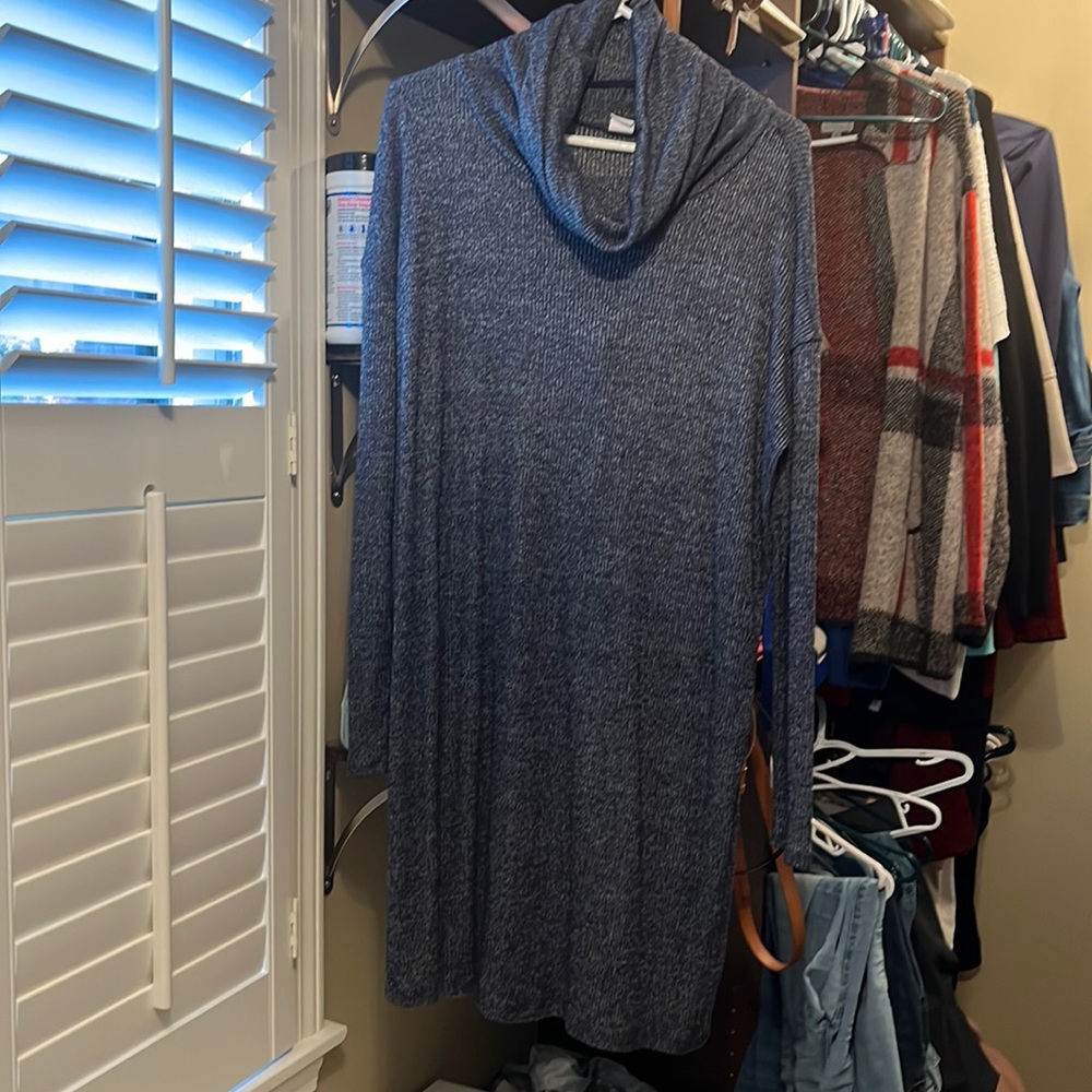 Gap softspun cowl neck dress XL